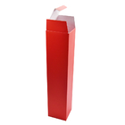 Scatola regalo con bottiglia singola di colore rosso personalizzato per la superficie liscia dello champagne