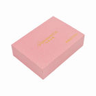 Contenitore di regalo cosmetico delle similpelle che imballa la scatola rosa rigida della partita del cassetto di carta 400gsm in opposizione