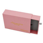 Contenitore di regalo cosmetico delle similpelle che imballa la scatola rosa rigida della partita del cassetto di carta 400gsm in opposizione