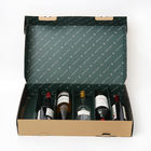 Whiskey rigido Gin Neck Holder Packaging Box del contenitore di regalo della bottiglia di vino del cartone
