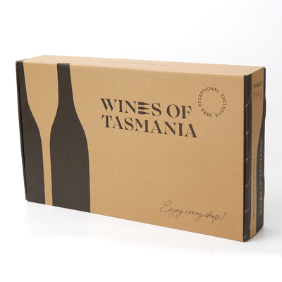 comprare Bottiglia estetica di lusso di carta ondulata 6 del contenitore di regalo della bottiglia del vino rosso nessuna stampa online manufacture