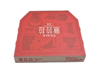 Materiale di carta rigido d'imballaggio del contenitore di pizza ondulata rossa su ordinazione del bollettino