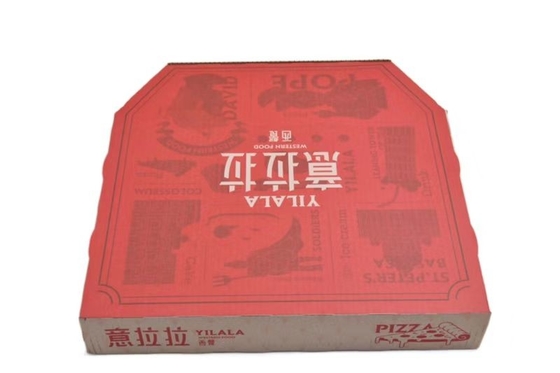 comprare Materiale di carta rigido d'imballaggio del contenitore di pizza ondulata rossa su ordinazione del bollettino online manufacture