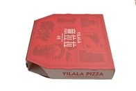 Materiale di carta rigido d'imballaggio del contenitore di pizza ondulata rossa su ordinazione del bollettino