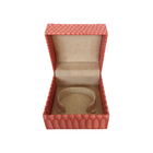 Piccole scatole regalo di lusso in cartone rosa rigido Braccialetto portatile Imballaggio Scatole di gioielli personalizzate