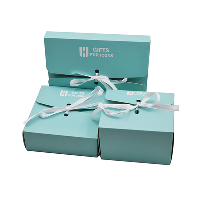 comprare Scatola regalo riciclabile in cartone rigido per cosmetici, abbigliamento di lusso personalizzato con nastro online manufacture