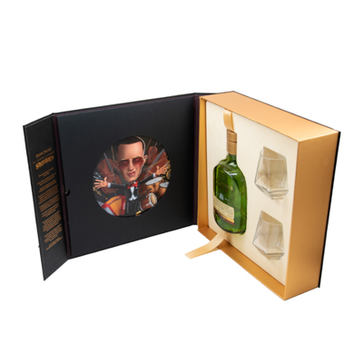 comprare Scatola per imballaggio vino singola bottiglia nera di lusso personalizzata con set di accessori online manufacture