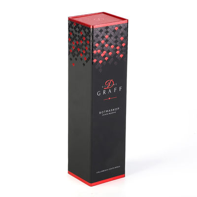 comprare Il nero ha marcato a caldo il contenitore di regalo magnetico della bottiglia di vino della chiusura per cerimonia di nozze online manufacture