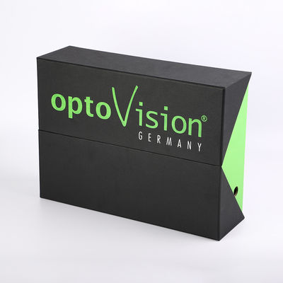 comprare il nero della doppia porta e contenitore di regalo di lusso del cartone di cuoio verde dell'unità di elaborazione con l'inserzione su misura della spugna del ritaglio online manufacture