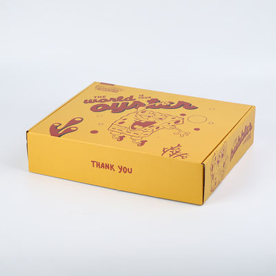 comprare Scatola gialla d'imballaggio di consegna della pizza dei contenitori ondulati di bollettino del cartone online manufacture