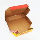La scatola della consegna della pizza e flauto ha ondulato l'abitudine di Cmyk del contenitore di pizza ha stampato la scatola adattata della consegna del foold