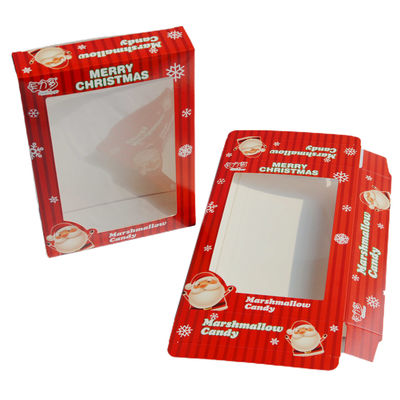 comprare Natale d'imballaggio del PVC dei contenitori CMYK di piccolo cartone dell'avorio della carta della finestra del cioccolato online manufacture
