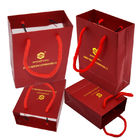 Il sacco di carta dei gioielli del FSC con la maniglia 250g della corda ha personalizzato CMYK che stampa il cotone