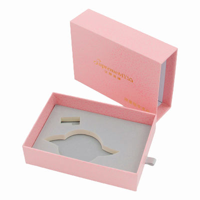comprare I ritagli intarsiano DIY che fa scorrere il cartone rigido rosa dei contenitori di regalo del cassetto 120g online manufacture