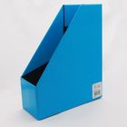 Laminazione lucida blu di Collapsibile EN71 del piano 340mm del desktop di archivio dell'organizzatore ondulato di stoccaggio
