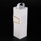 Contenitore d'imballaggio d'imballaggio di lusso UV del cartone del contenitore di regalo della bottiglia di vino della maniglia di champagne piano del gin