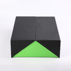 Spugna del ritaglio su misura cartone verde nero di lusso del cuoio dell'unità di elaborazione dei contenitori di regalo della doppia porta