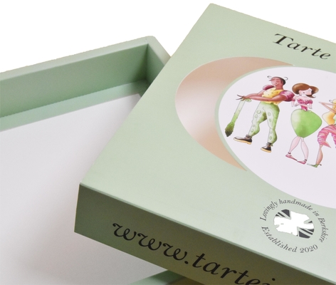Imballaggio scorrevole del cioccolato di nozze dei contenitori di regalo del cassetto del cartone verde