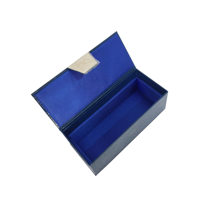 Scatole regalo di lusso riciclabili Scatole di imballaggio in cartone rigido blu di fascia alta
