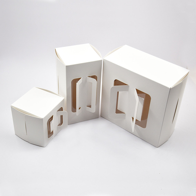 cartoncino pieghevole vetrina trasparente 8x8x4