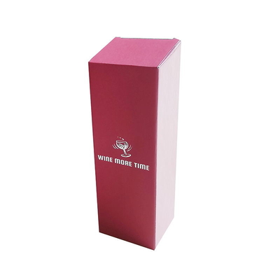 Elegante scatola regalo per bottiglia di vino con logo personalizzato e chiusura sicura