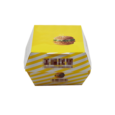 Contenitori rigidi di carta per hamburger confezione alimentare Matt laminazione UV anche false ciglia calze