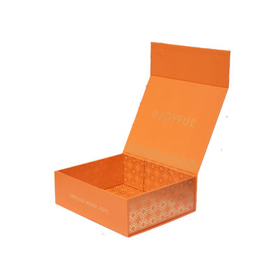 Scatola regalo di lusso riciclabile stampata con logo personalizzato con chiusura magnetica e timbro in oro