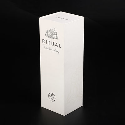Singolo contenitore di regalo piegante magnetico della bottiglia del vino rosso del cartone per colore bianco di spedizione