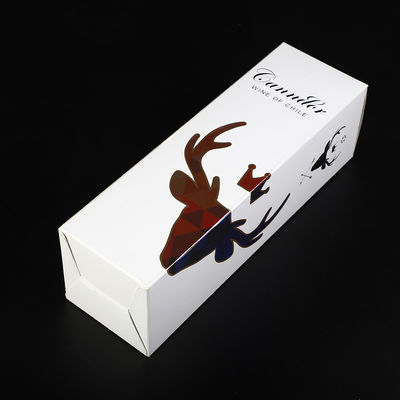 Serratura pieghevole di arresto della bottiglia dei contenitori di regalo del vino del cartone singola per Champagne Whisky Alcohol