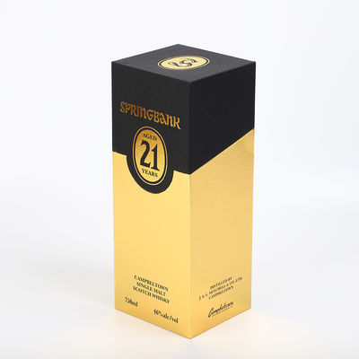 Chiusura magnetica del cartone della scatola di Flip Top Wine Bottle Gift del liquore