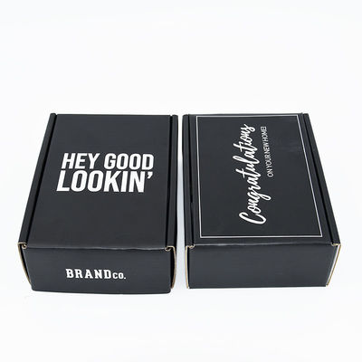140g Matt Corrugated Mailer Boxes Two parteggia stagnola d'argento di spedizione stampata personale