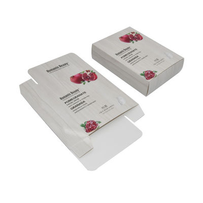 Contenitori d'imballaggio di cosmetico bianco di carta su ordinazione per la maschera facciale