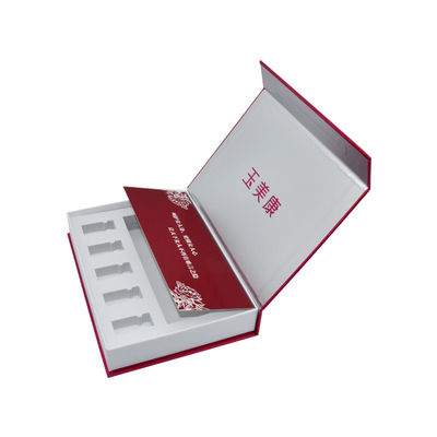 Contenitore di regalo magnetico rigido della chiusura della falda con EVA Insert Cutout UV inversa