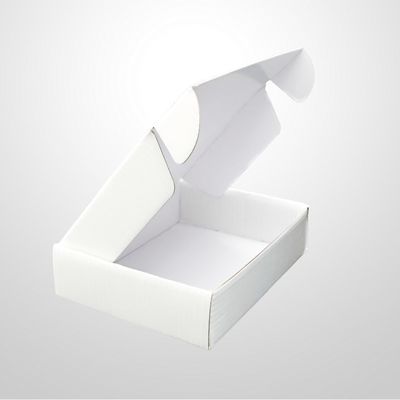 Il bollettino bianco normale ha ondulato la spedizione rapida pieghevole d'imballaggio delle scatole per la sciarpa dei regali delle scarpe