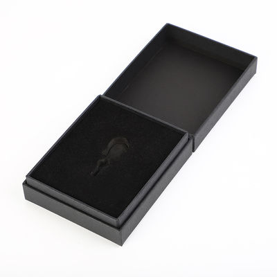 Contenitori di regalo di carta rigidi del ricordo di Greyboard Matte Black EVA Inlay 30mm