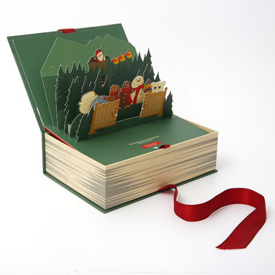 Incidere imballaggio magnetico del cosmetico del contenitore di regalo della chiusura di Natale